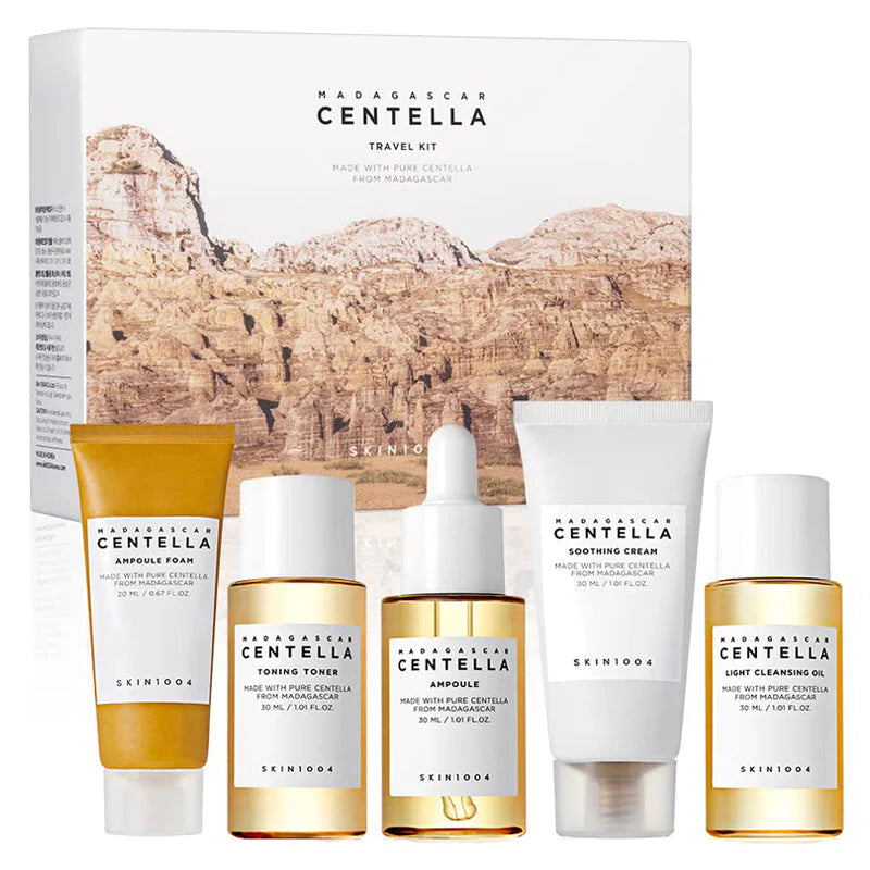 SKIN1004 Madagascar Centella Travel Kit, coffret de soins visage coréen format voyage