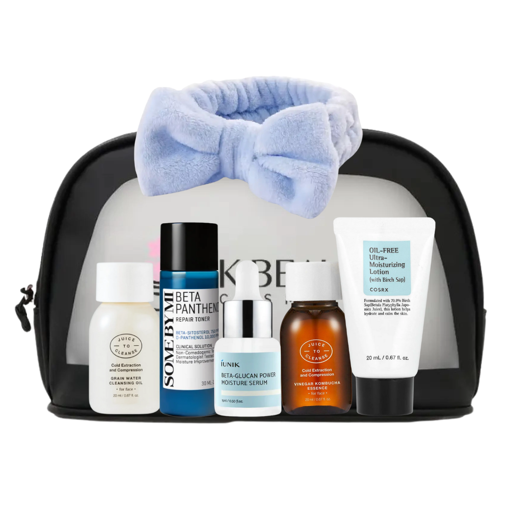 Kit mini routine peau déshydratée K Beauty Cosmetics, format découverte pour repulper le teint