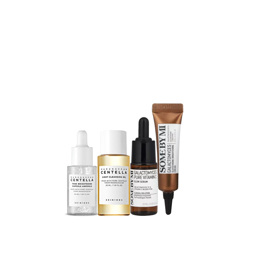 K Beauty Cosmetics Kit mini routine anti taches, coffret de soins coréens pour peau terne