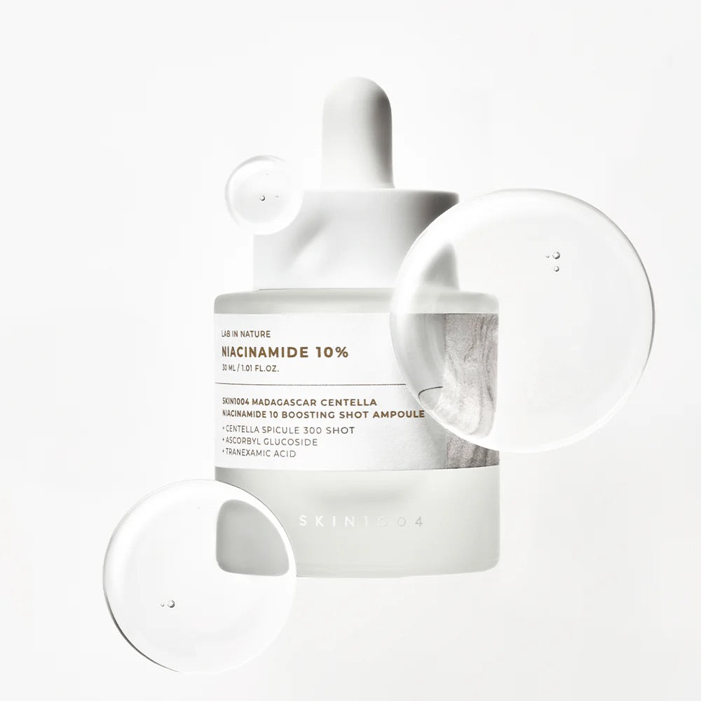 SKIN1004 Niacinamide 10 Boosting Shot Ampoule, ampoule pour lisser le grain de peau et unifier le teint