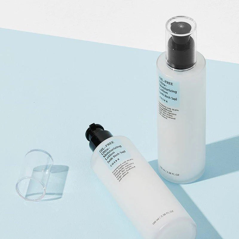 Cosrx Oil Free Ultra Moisturizing Lotion à 70% de sève de bouleau pour peau sensible et mixte