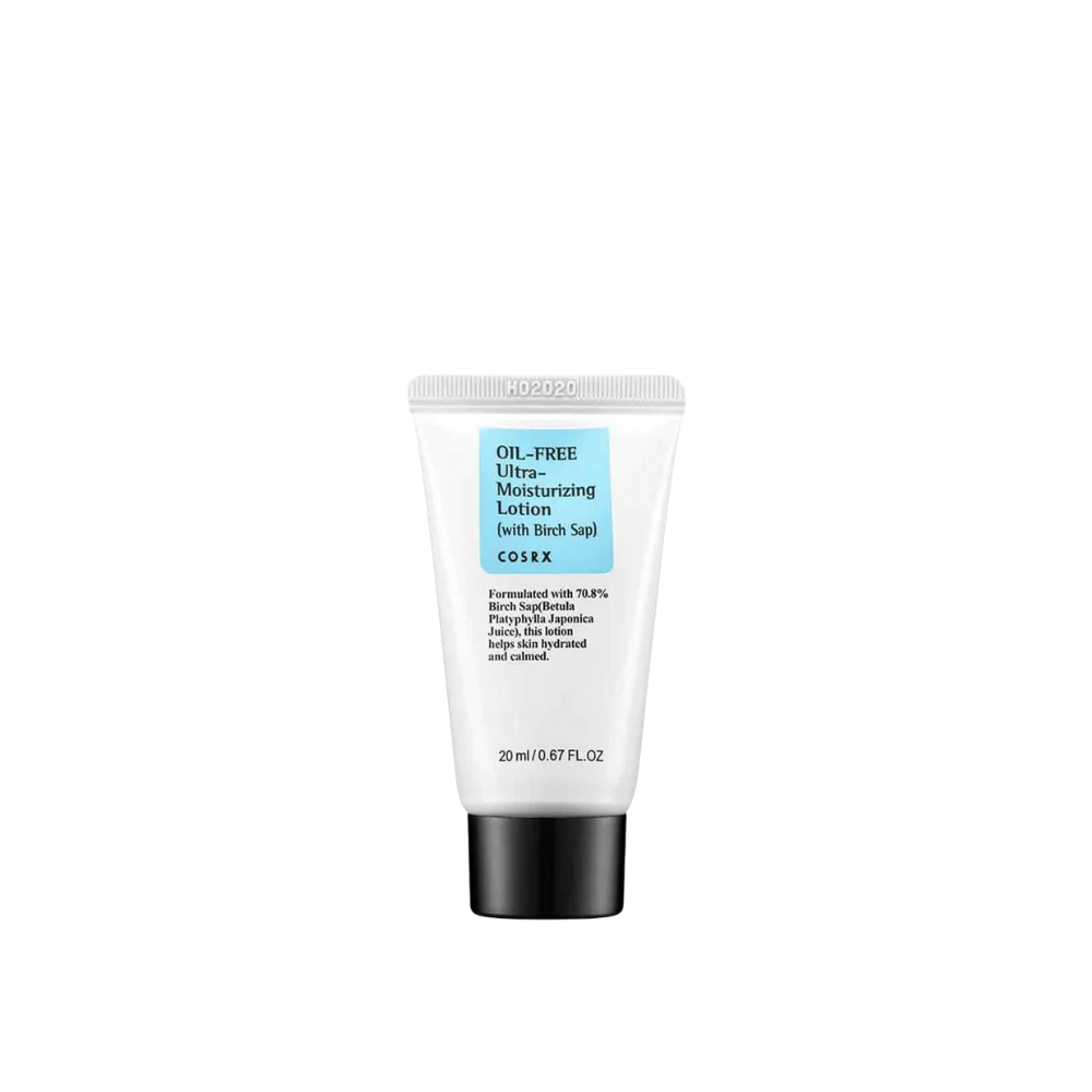 Cosrx Oil Free Ultra Moisturizing Lotion, texture fluide apaisante pour peau irritée ou exfoliée