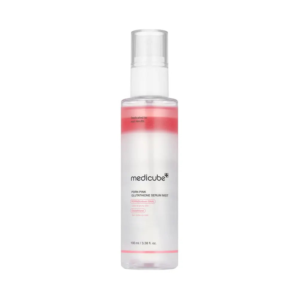 Medicube PDRN Pink Glutathione Serum Mist, brume sérum coréenne au PDRN de saumon éclat