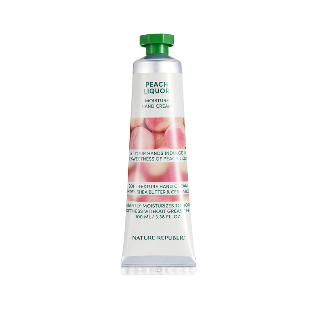 Nature Republic Peach Liquor Hand Cream, crème mains hydratante coréenne à la pêche