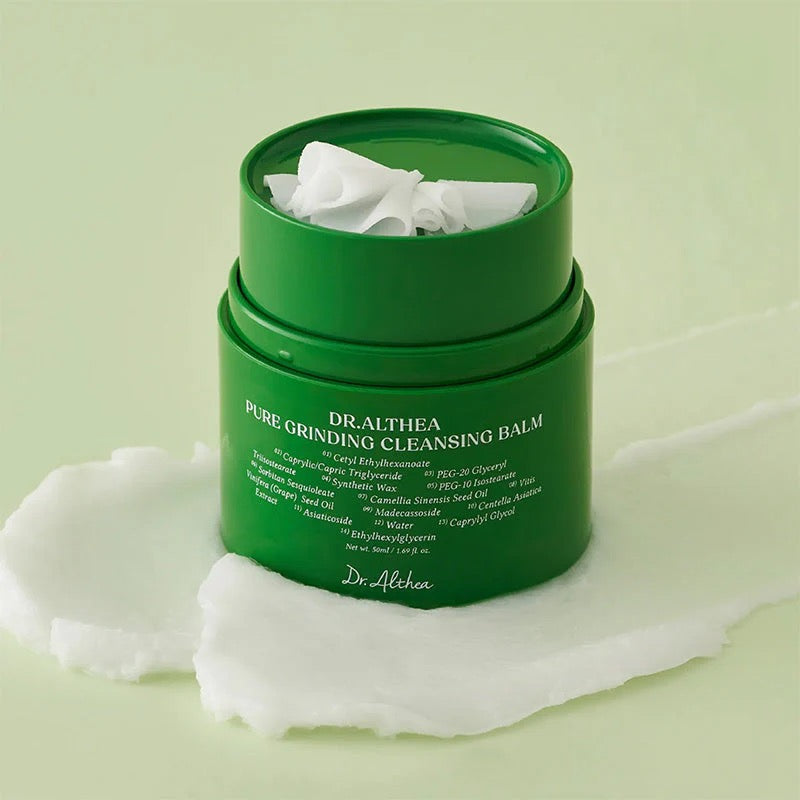 Dr. Althea Pure Grinding Cleansing Balm, baume nettoyant visage à la centella asiatica apaisante
