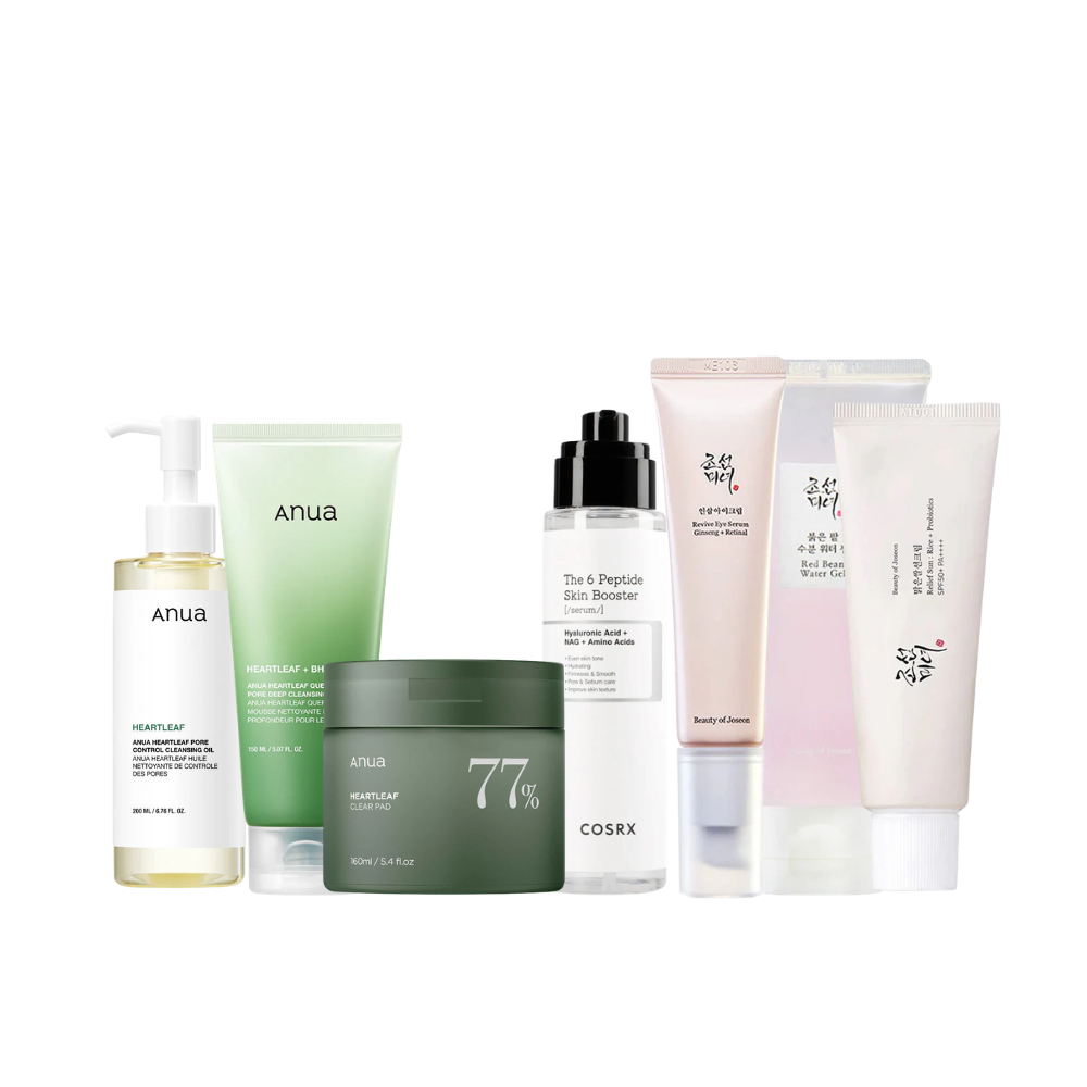 Routine Peau Mixte à Grasse K Beauty Cosmetics, coffret coréen sébo-régulateur et hydratant anti-brillance