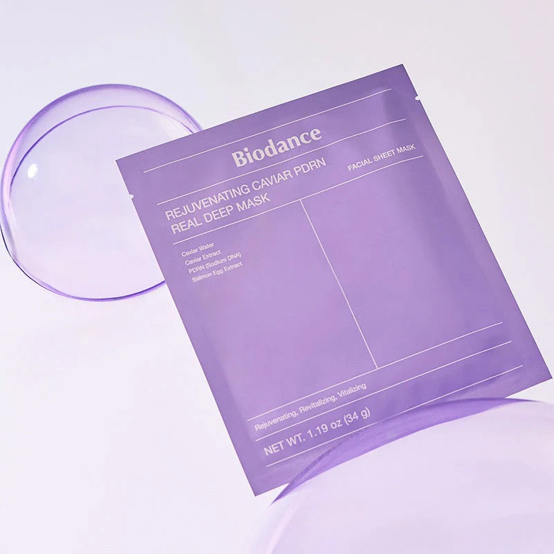 Biodance Caviar PDRN Deep Mask, masque coréen revitalisant pour peaux fatiguées et ternes