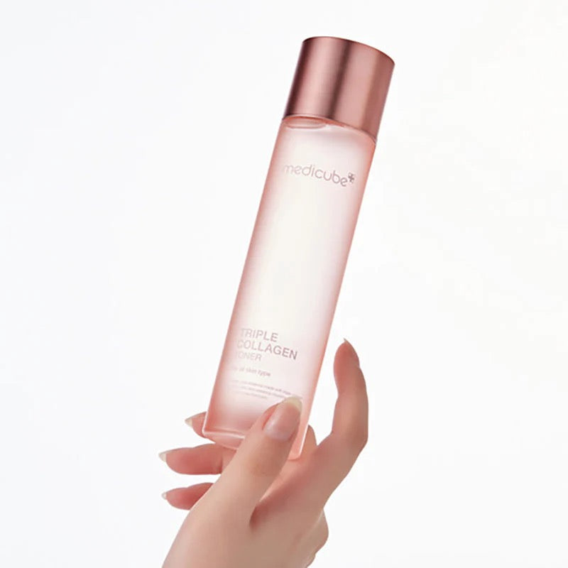 Medicube Triple Collagen Toner 4.0 à l'acide hyaluronique, repulpe et hydrate la peau