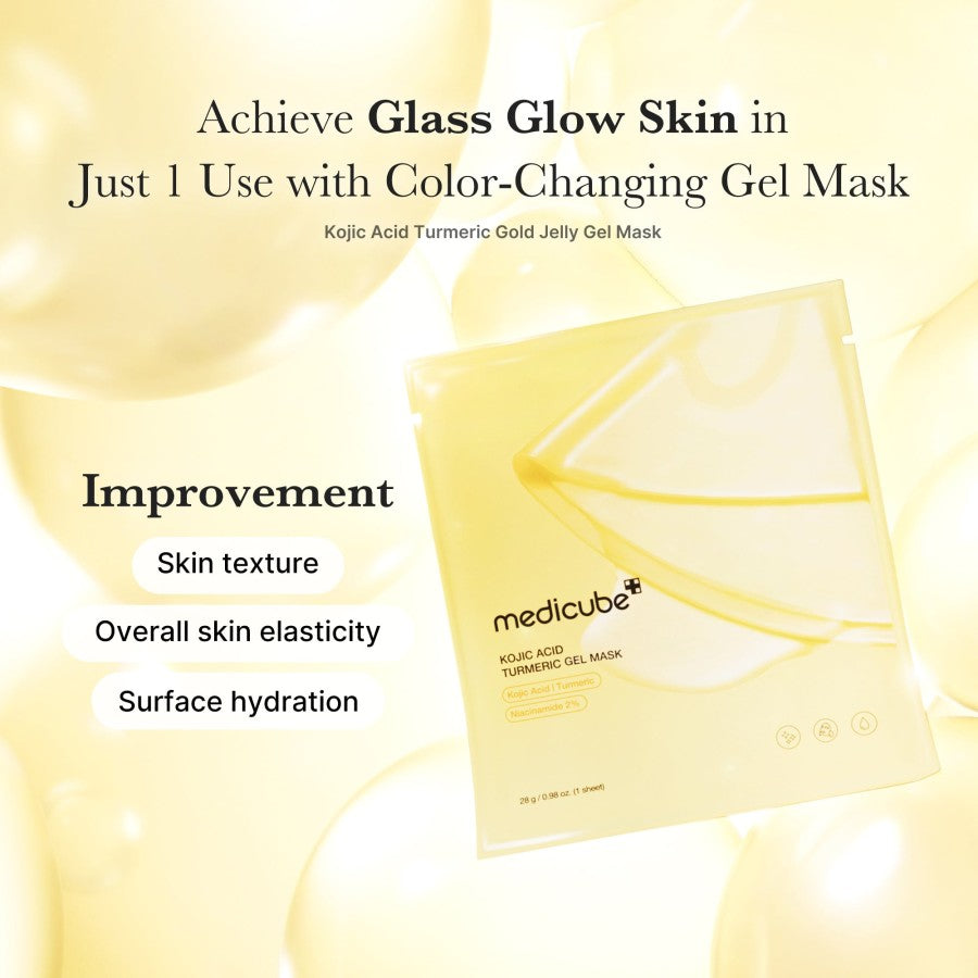Medicube Brightening Gel Mask, masque coréen lissant le grain de peau pour un effet glass skin
