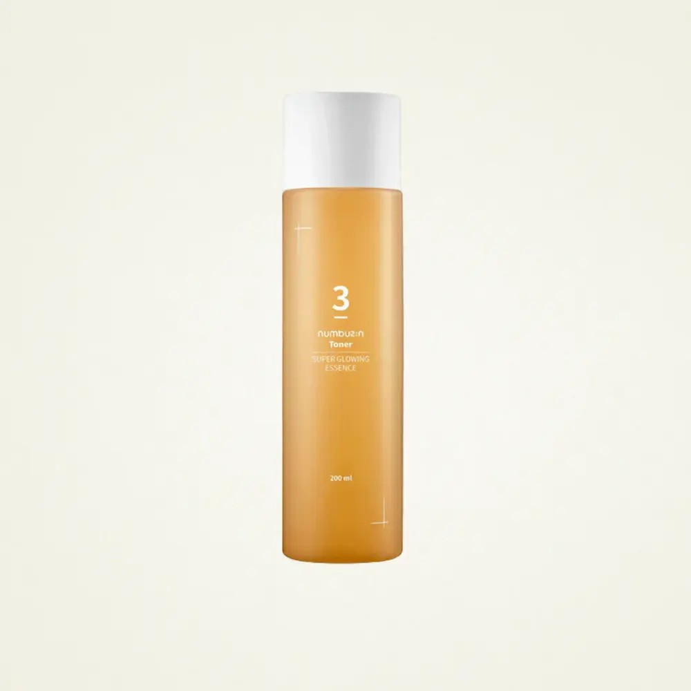 Numbuzin Toner 3 Super Glowing Essence, toner visage coréen éclat à la niacinamide